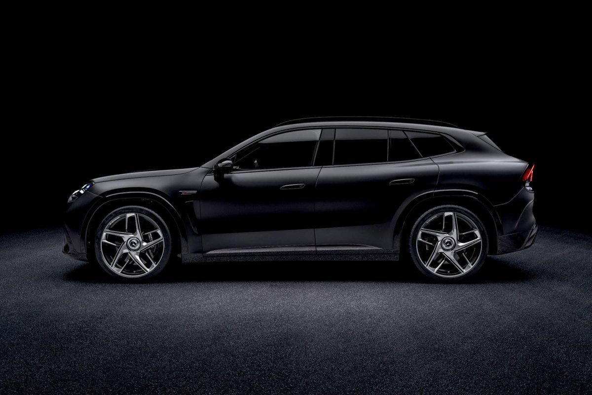 메르세데스-AMG GT SUV 측면 실루엣 쿠페형 전기 SUV
