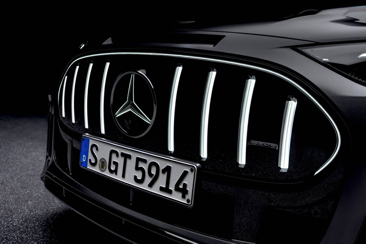 메르세데스-AMG GT SUV 조명 라디에이터 그릴 AMG 엠블럼